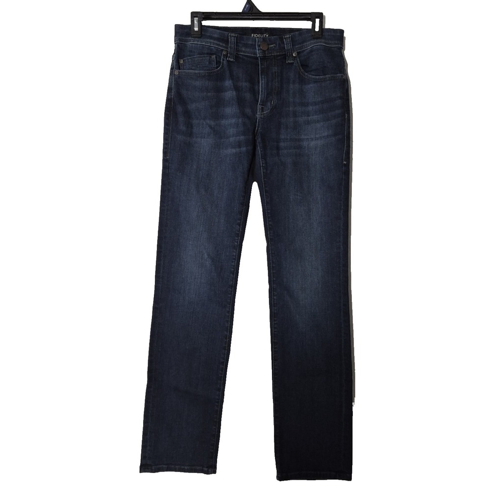 Fidelity Denim Jeans‎ Mens 29x32 Dark Blue Jimmy Slim Straight Maverick Stretch